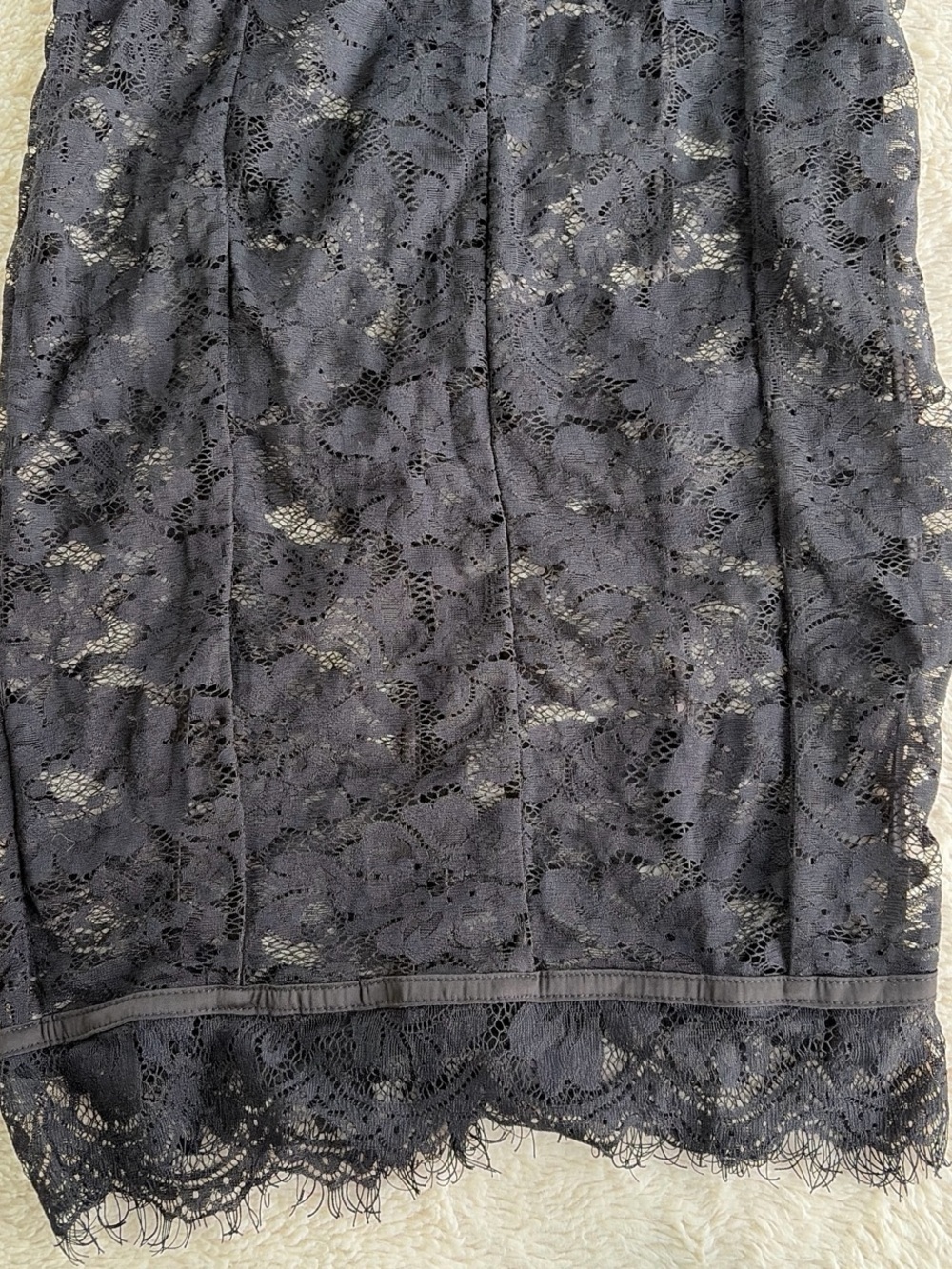 House of CB Black Lace Midi Dress with Strappy Neck - Picture 5 of 7
